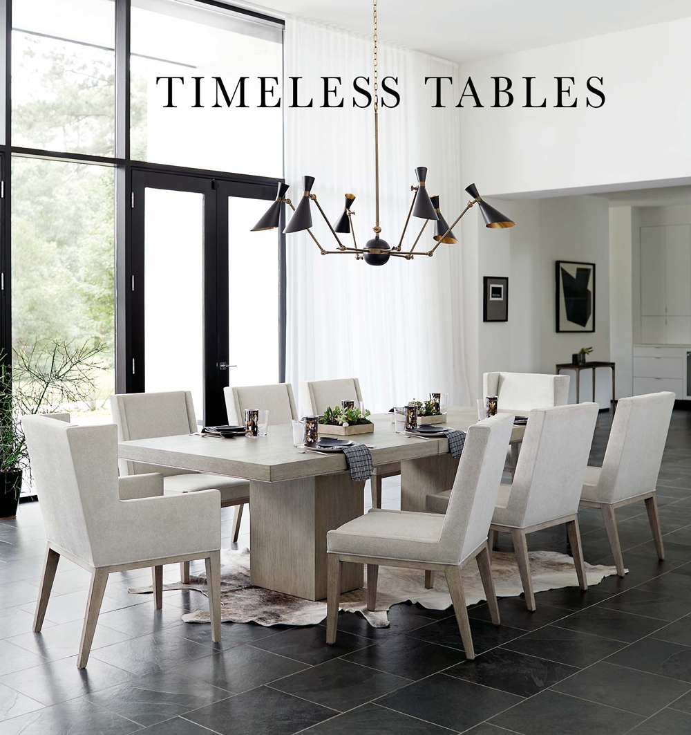 Timeless tables for hosting get-togethers and family suppers